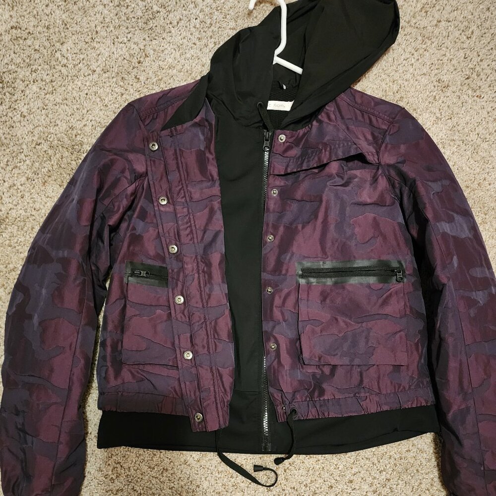 Blanc Noir Skyfall Purple/Black Camo Jacket - Size L